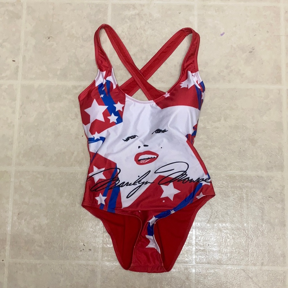LAST CHANCE Marilyn Monroe Red One piece racer back suit